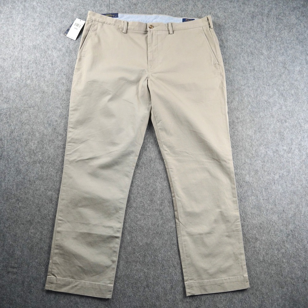 Polo Ralph Lauren Men's Chino Pants 38x30 Tan Stretch Straight Fit